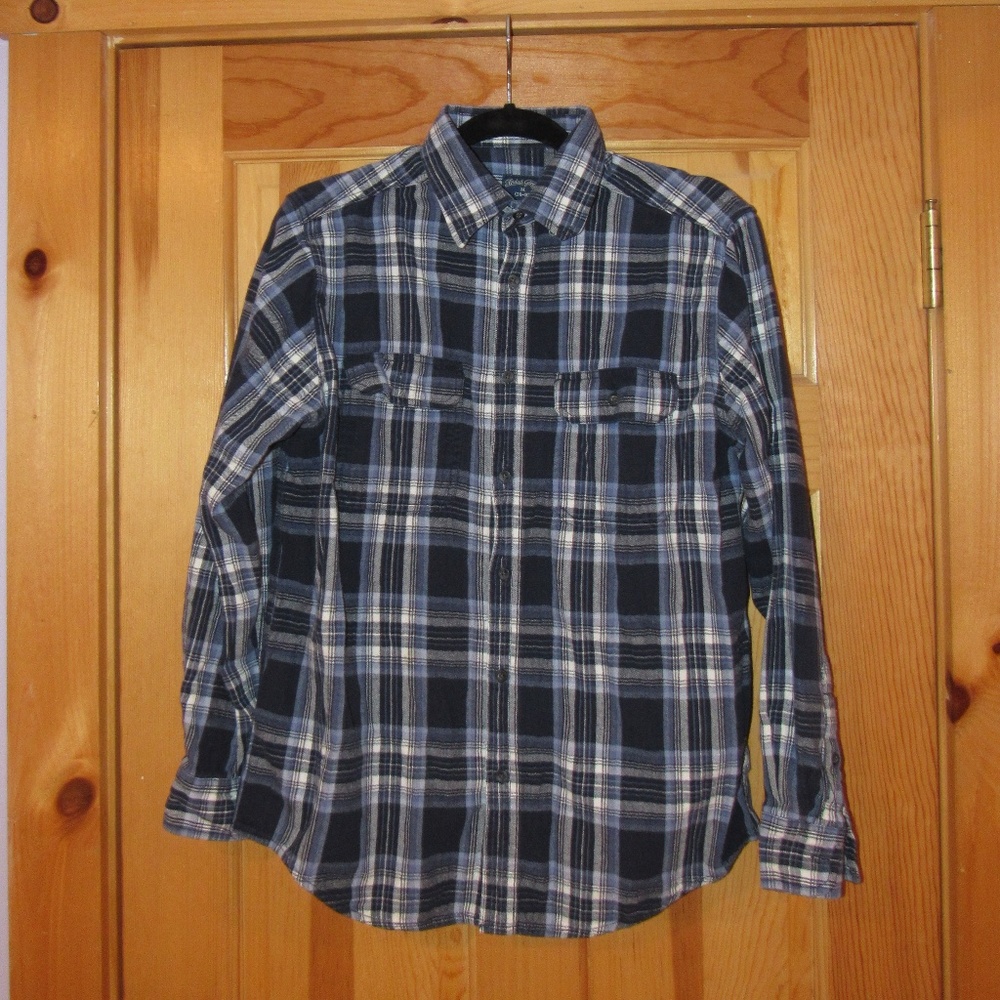 Faded Glory Blue Plaid Flannel